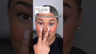 HOW TO MAKE BOTTOM LASHES POP! #lowerlashes #bottomlashes #fakelashes #fauxlashes #lashes #striplash