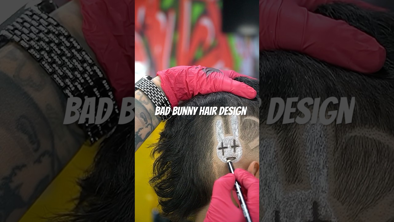 Bad Bunny Hair Design 