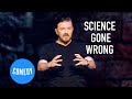 Ricky gervais talks nuclear bombs and oppenheimer  science  universal comedy