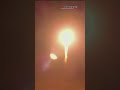 The Soyuz MS-26 spacecraft blasts off to the ISS from the launchpad at the Baikonur Cosmodrome