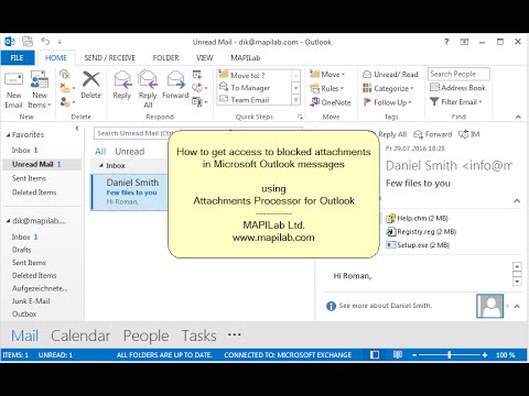 How to access blocked Outlook attachments