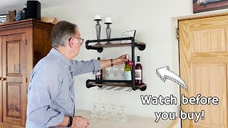 Industrial Rustic Wine Rack by Botaoyiyi, Demo and Review