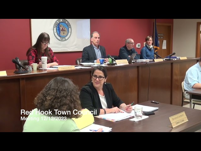 Red Hook Town Council Meeting 12/12/2023