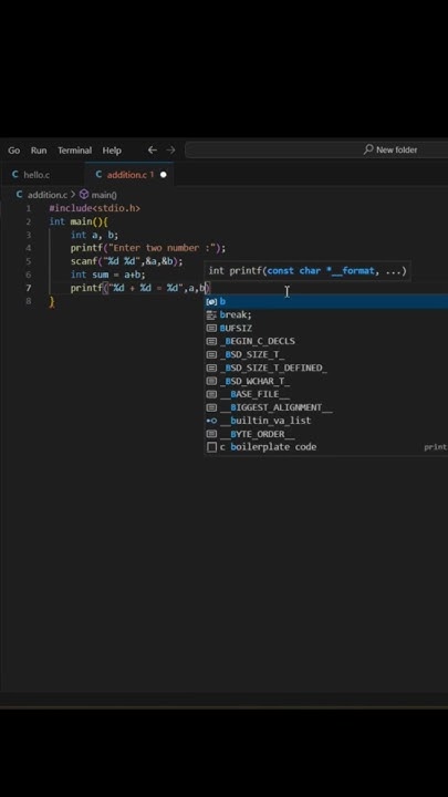 🔢 Simple Addition Program in C | Learn C Programming Basics | Study ...