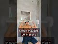 Seated Shoulder Bench Press | Desi Gym | Home Exercise | #reels #desigymlovers #gym #workout #shorts