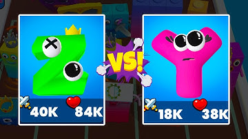 Merge Alphabet Lore vs Merge Number Cube Fam Run ⭐ abcdefghijklmnopqrstuvwxyz 1234567890
