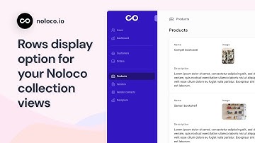 Using the Rows display option for your Noloco collection views