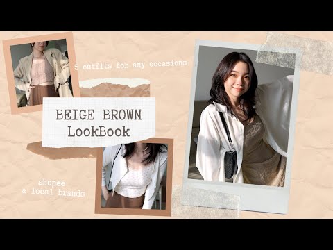 Áo Màu Be - BEIGE BROWN LOOKBOOK - Tips Phối Đồ Tông Màu Be Nâu Cho Mùa Hè (Shopee & Local Brand) | Trang