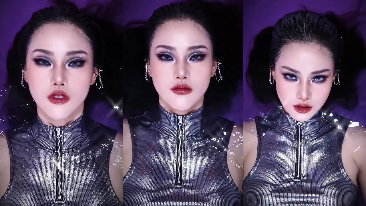 入水变装挑战，再也不敢嘴硬了～#换头了#湿发 #丝滑变装 #是初九啊