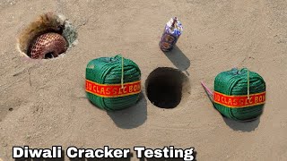 1000 Cracker  Testing Underground With Fire Crackers || Cracker Video 2024 || अर्थ पे आया भूकंप।
