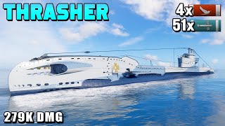 Submerged Sharpshooter: Thrasher's 51 Torpedo Hits