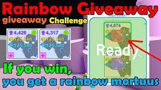 Giveaway My Rainbow Mortuus To Fans! [Challenge] Rainbow giveaway! - Pet Simulator