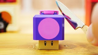 LEGO super mario StopMotion cooking「LEGO poison mushroom」レゴマリオの不思議な料理「レゴ毒キノコマカロン」