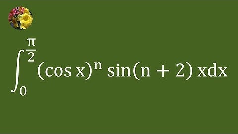 2nd method to evaluate the definite integral using a derived reduction formula (Mis-2718A)