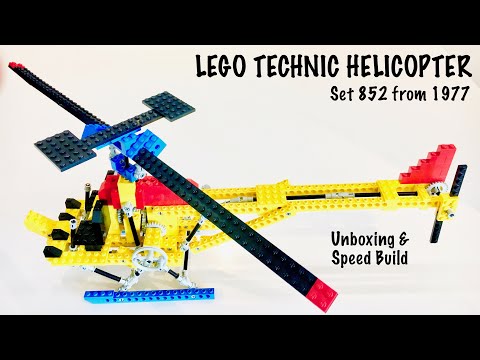 identifikation Rejse tiltale muggen Lego Technic Helicopter 852 from 1977 - Unboxing and Speed Build - YouTube