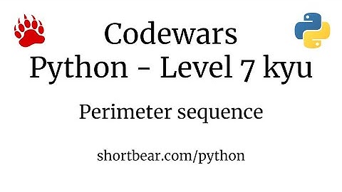Codewars - Python - Perimeter sequence