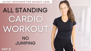 28 Day Pilates Challenge for Weight Loss | DAY 21 Low Impact Cardio Workout