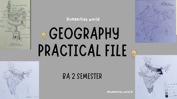 Geography practical file BA 2SEMESTER DDU Gorakhpur University#practicalexam #file #humanitiesworld