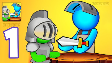 Sword Please Gameplay Walkthrough Part 1 - Tutorial Become Blacksmith Save Humanity (Android,iOS)