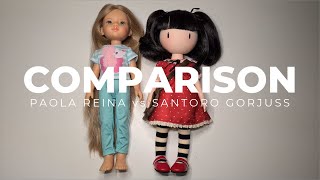 Comparison between Paola Reina and Santoro Gorjuss dolls