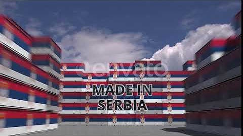 Cargo Containers with MADE IN SERBIA Text | Motion Graphics - Envato elements