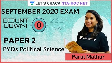 Political Science के ज़रूरी PYQs | Target NTA-UGC NET 2020/2021 | Parul Mathur