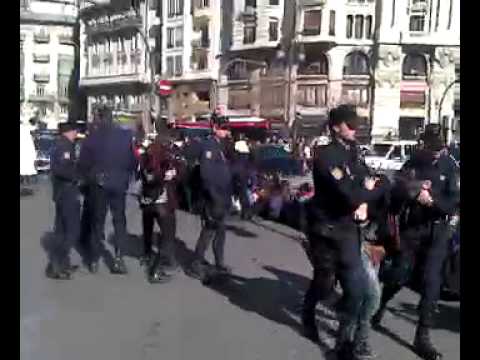 Protesta estudiants IES Lluís Vives de València