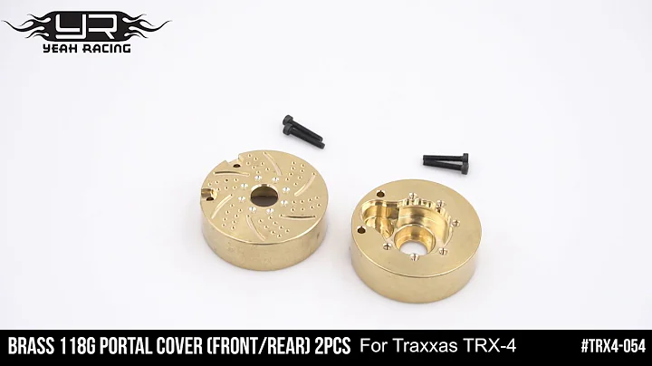 Yeah Racing Brass 118g RC Portal Cover Front Or Rear 2pcs Closer Look!