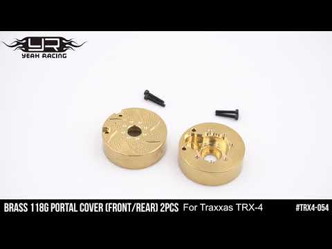 Yeah Racing Brass 118g Portal Cover FrontRear 2pcs Closer Look!