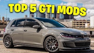 In today's video we go over what i believe are the top 5 gti
modifications you should do for your gti. this mod list applies to
mk4, mk5, mk6, mk7, mk7.5...