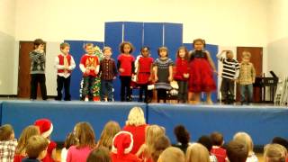 Gunnar's xmas program 2013 Kindergarten Mrs. Beldi