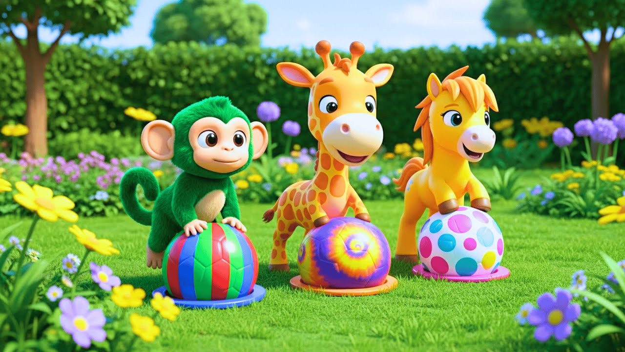 Learning Colors While Playing in the Garden | Let’s Go!