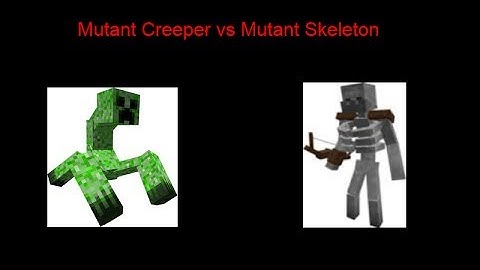 Minecraft / Mob Battles / Mutant Creeper vs Mutant Skeleton