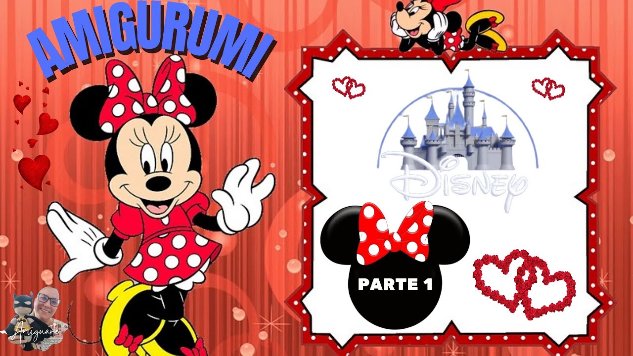 MINNIE MOUSE AMIGURUMI #PARTE 1#(Passo a passo)