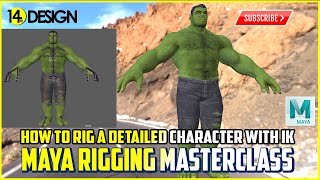 Maya Masterclass - How to rig a detailed character in Maya - Part 1, and importing into Game Engines