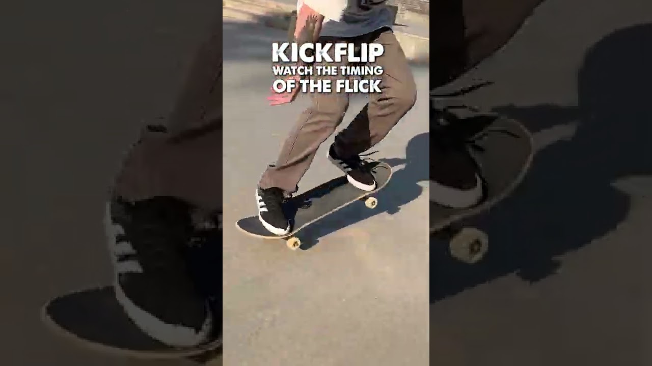Kickflip Slow Motion ⏱ Timing of the Flick 😵‍💫 Skateboard tricks 