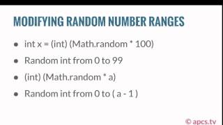 Lecture 69 - Math.random()