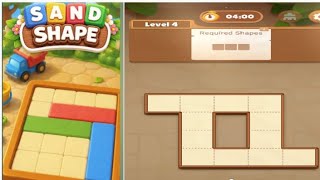Sand Shape Level 4 Gameplay.         walkthrough solution 