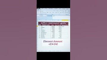 Quick Calculation of Discount - Excel Tips & Tricks from #excel @mticcomputer