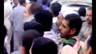 2هتاف انصار الحاج طارق عبدالعظيم أمام مدرسة الزينى بأطفيح