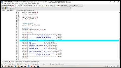 Pemrosesan paralel (Slip gaji karyawan C++)