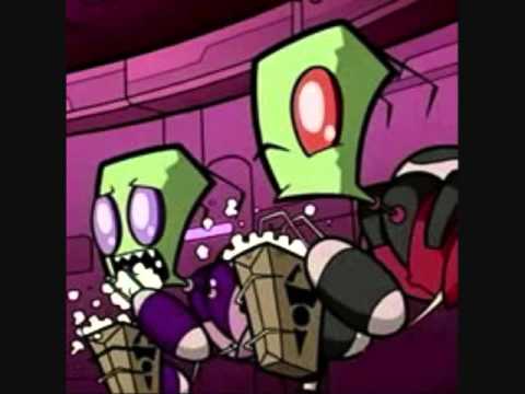 Invader, Zim, Gir, Dib, Tak, Gaz, The, almighty, tallest, purple, and, red.