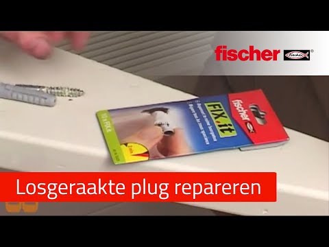 Losgeraakte plug repareren met fischer fix-it