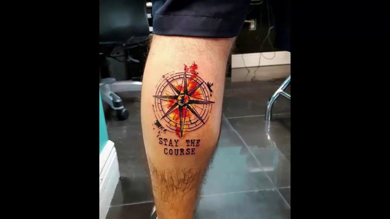 Watercolor Compass Tattoo by Drew  TattooNOW