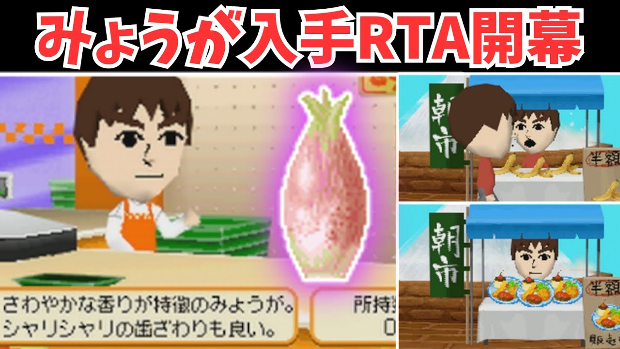 【トモコレ検証部】初代トモコレみょうが入手RTA