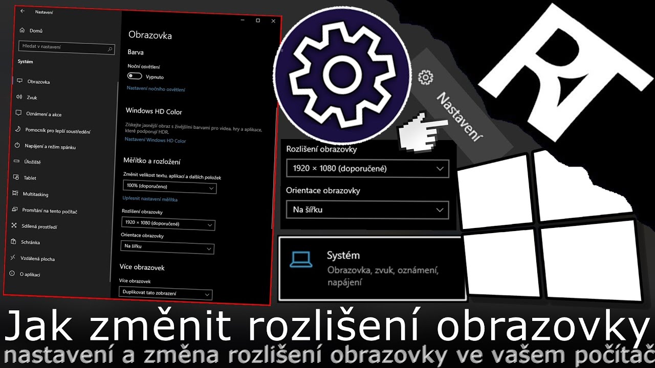 Jak zmenit rozlišení?