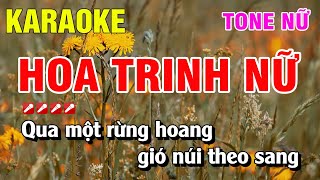 Karaoke Hoa Trinh Nữ Tone Nữ Nhạc Sống Phối Mới Nguyễn Linh