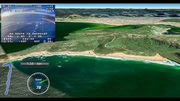 Nano Goblin 100km trip | OSD & virtual 3D flyover