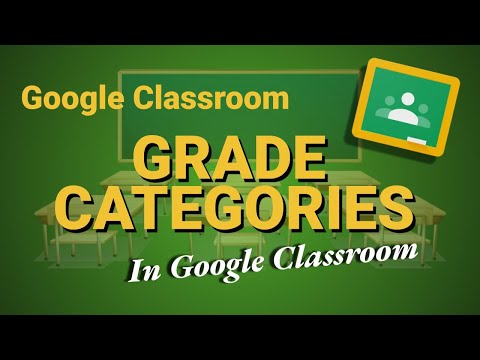 Grade Categories in Google Classroom