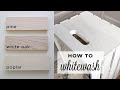How to Whitewash Wood with Paint | How to Make Whitewash Paint
